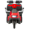 Image of AFIKIM Afiscooter S3 Dual Seat 3-Wheel Scooter Red Color Front View