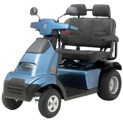 AFIKIM Afiscooter S4 4-Wheel Dual Seat Scooter Blue Color