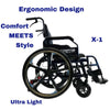 Image of ComfyGo X-1 Lightweight Manual Wheelchair  Features 4