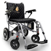 Image of ComfyGo X-7 Ultra Lightweight Electric Wheelchair Silver Frame Black Cushion