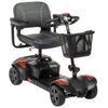 Image of Drive Medical Phoenix LT 4 Wheel Scooter Red Front Right Side View