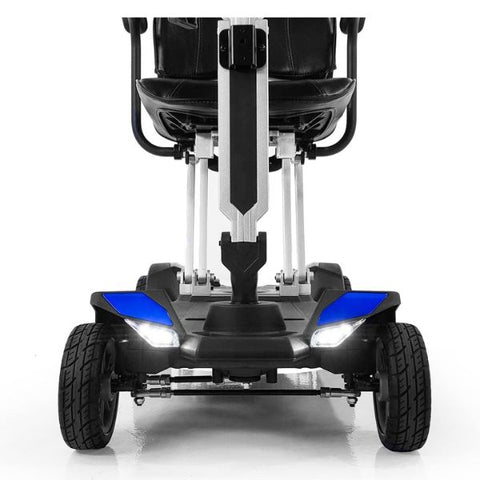 Golden Technologies Buzzaround Carry On Folding Mobility Scooter GB120 Blue Color Front View