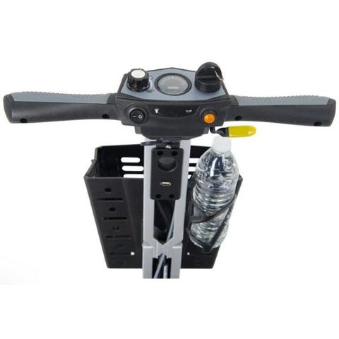 Golden Technologies Buzzaround Carry On Folding Mobility Scooter GB120 Tiller Console view