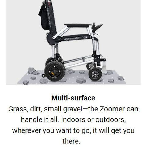 Journey Zoomer Chair Portable Lightweight Power Wheelchair