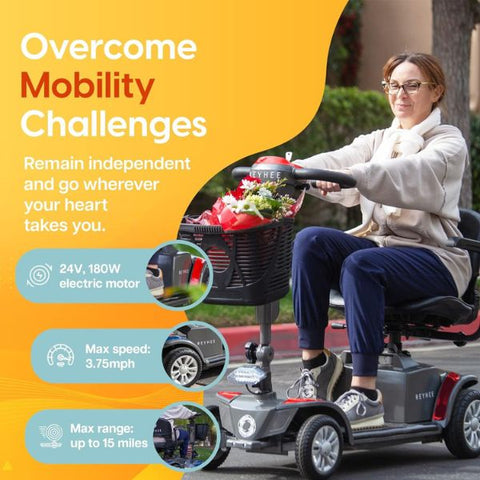 Reyhee Cruiser 4-Wheel Mobility Scooter Features
