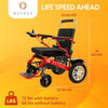 Image of Reyhee Roamer (XW-LY001) Folding Electric Wheelchair Dimensions