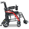 Image of Metro Mobility iTravel Lite Folding Power Wheelchair Black Color Side View