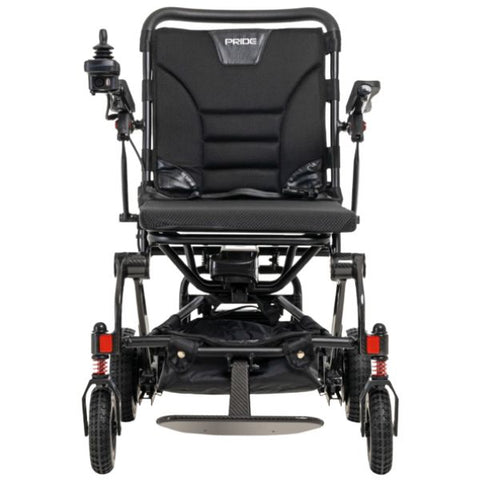 Pride Jazzy Carbon Travel Lite Power Chair Black Color  Front View