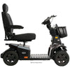 Image of Pride Mobility PX4 4-Wheel Mobility Scooter Satin Aluminum Color Side View