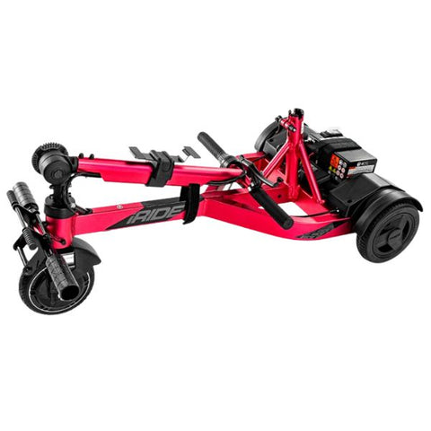 Pride Mobility iRide 2 Ultra Lightweight Scooter Raspberry Color  Folded View