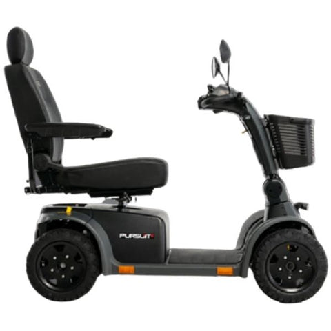 Pride Pursuit 2 4-Wheel Mobility Scooter Scooter Gray Color Right Side View