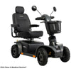 Image of Pride Mobility Pursuit 2 4-Wheel Mobility Scooter Scooter Matte Grey Color