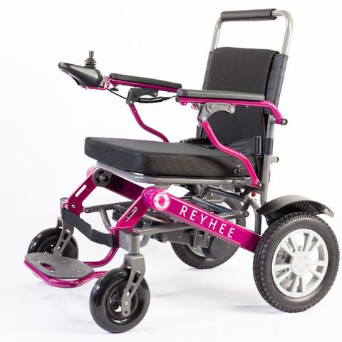 Reyhee Roamer (XW-LY001) Folding Electric Wheelchair Purple Color