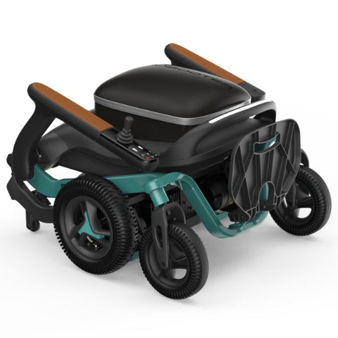 Robooter E40 Portable Electric Wheelchair Classic Green Color Folded  Top View