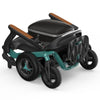 Image of Robooter E40 Portable Electric Wheelchair Classic Green Color Folded  Top View