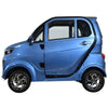 Image of Green Transporter Q Express Electric Mobility Scooter Blue Color Right Side View