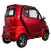Image of Green Transporter Q Express Electric Mobility Scooter Red Color Back View