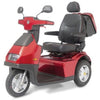 Image of AFIKIM Afiscooter S 3-Wheel Scooter Red Side View