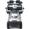 Image of AFIKIM Afiscooter S 4-Wheel Scooter Silver Dual Seat Front View