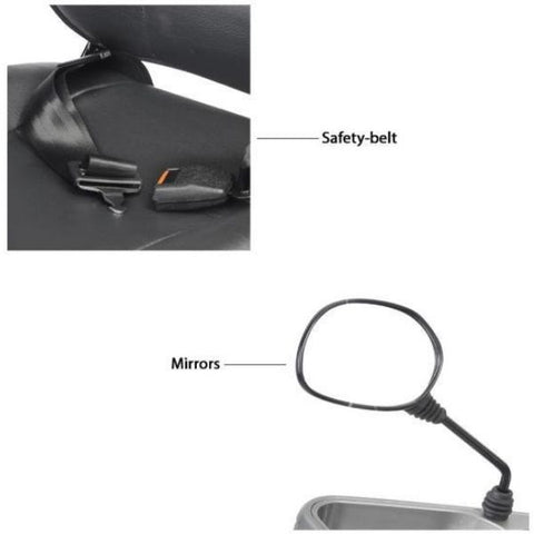 Afiscooter C3 Breeze Seat Belt and Mirror