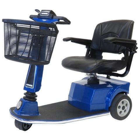 Amigo RT Express 3-Wheel Mobility Scooter Blue Left Side View