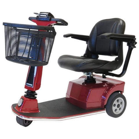 Amigo RT Express 3 Wheel Mobility Scooter Red Left Side View