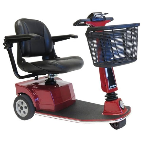 Amigo RT Express 3-Wheel Mobility Scooter Red Right Side View 