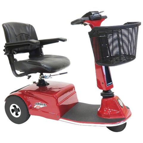 Amigo Shabbat Mobility Scooter Red Side View