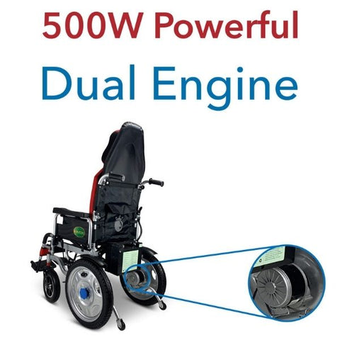  6011 ComfyGo Electric Wheelchair dual engine 500 w