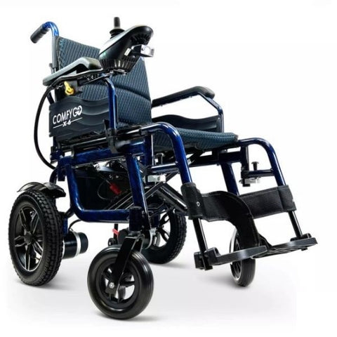 ComfyGo X-6 Lightweight Electric Wheelchair Blue Color