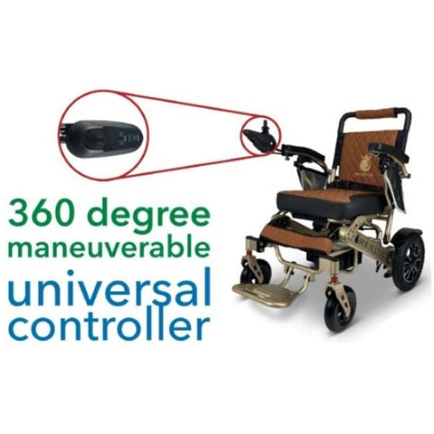 ComfyGo IQ-7000 Remote Control Folding Electric Wheelchair 360 degree universal controller