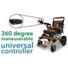 Image of ComfyGo IQ-7000 Remote Control Folding Electric Wheelchair 360 degree universal controller