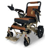 Image of ComfyGo IQ-7000 Remote Control Folding Electric Wheelchair Bronze Frame with Taba Color Seat