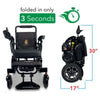 Image of ComfyGo IQ-7000 Remote Control Folding Electric Wheelchair Folds in Seconds