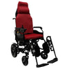 Image of ComfyGo X-9 Electric Wheelchair with Automatic Recline Red Color