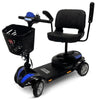 Image of ComfyGo Z-4 Mobility Scooter Color Blue Armrest Flip