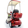 Image of E-Wheels EW-54 4-Wheel Scooter Red Back View
