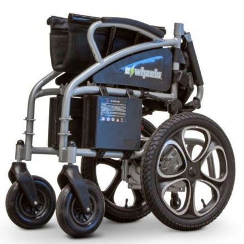 E-Wheels EW-M30 Folding Power Wheelchair Silver Folding View