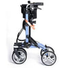Image of EV Rider Move X Easy Compact 4 Wheel Rollator Blue Side View