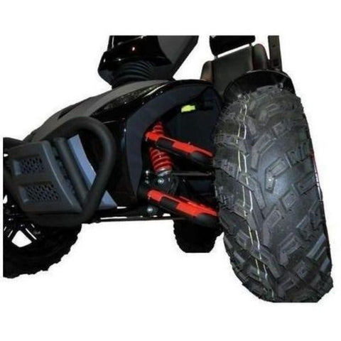 EV Rider Vita Monster 4 Wheel Scooter Heartway - S12X Front Wheel View
