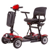 Image of EWheels EW-26 Folding Mobility Scooter Red Color Front Left View