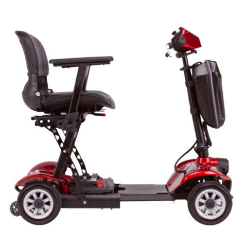 EWheels EW-26 Folding Mobility Scooter Red Color Right SIde View