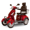 Image of EWheels EW-46 Electric 4-Wheel Scooter Red Left View