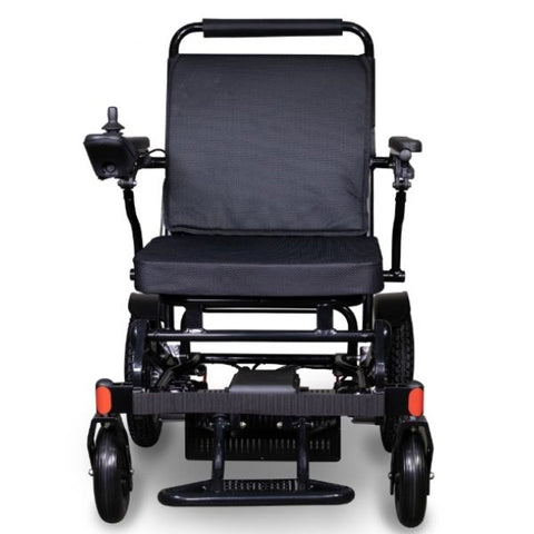 EWheels EW-M45 Folding Power Wheelchair Black Front View