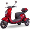 Image of EWheels Bugeye 3-Wheel Mobility Scooter Red Left View