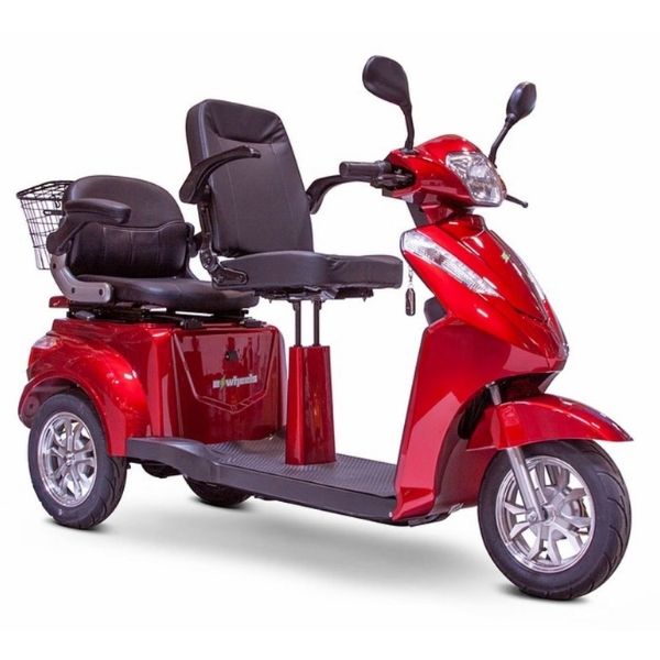 Læge Læs bytte rundt E-Wheels EW-66 2 Passenger 3-Wheel Scooter– Electric Wheelchairs USA