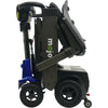 Image of Enhance Mobility MOJO Automatic Folding Scooter Blue Left  Side View