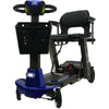 Image of Enhance Mobility MOJO  Automatic Folding Scooter Blue Front with Basket View