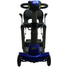 Image of Enhance Mobility MOJO Automatic Folding Scooter Blue Front without Basket View