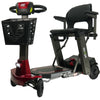 Image of Enhance Mobility Mojo Folding Scooter Red Front  Left Side View